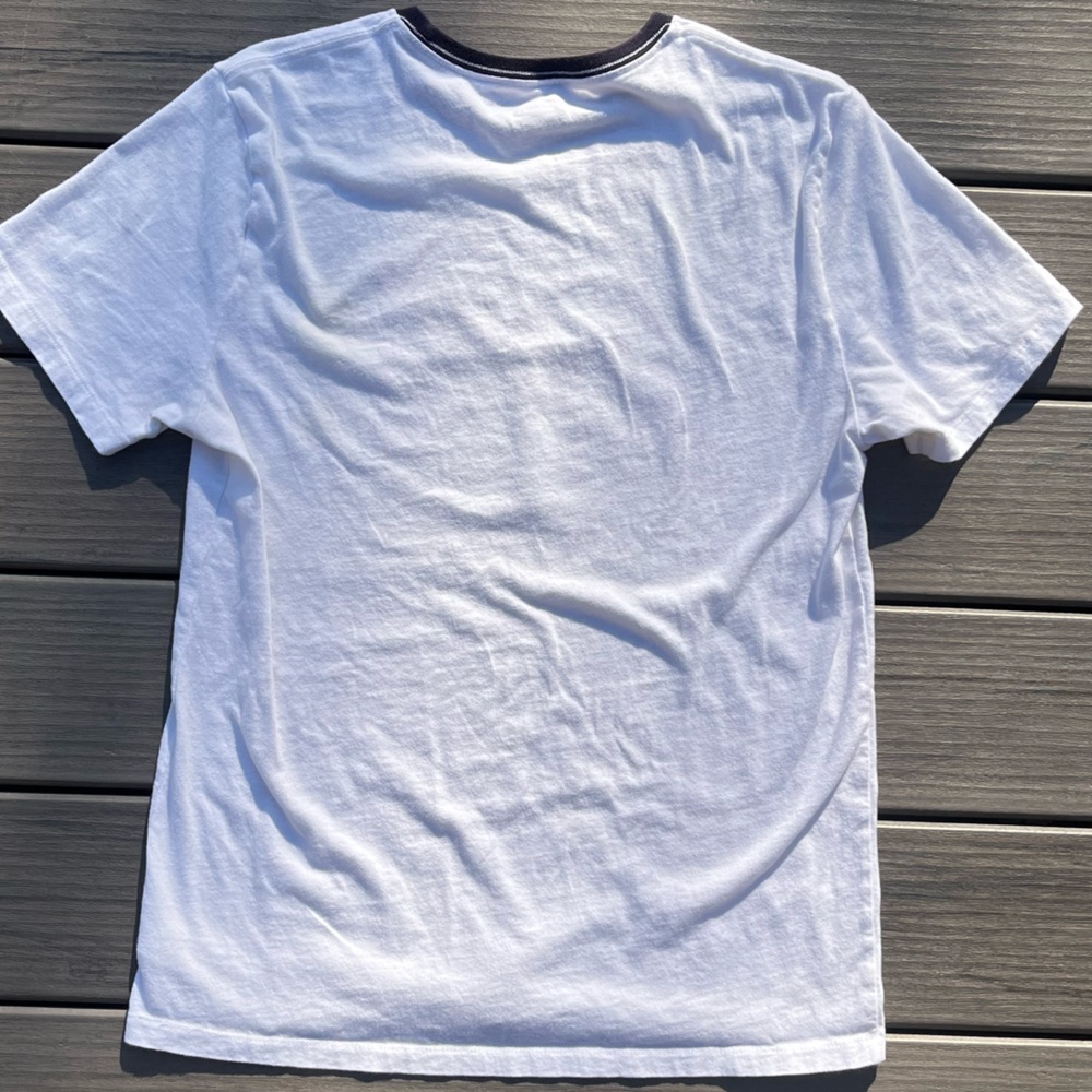 Old Navy; Classic White T-Shirt; NASA Logo Graphic; Deep Navy/Black Neckline; M - Picture 6 of 7